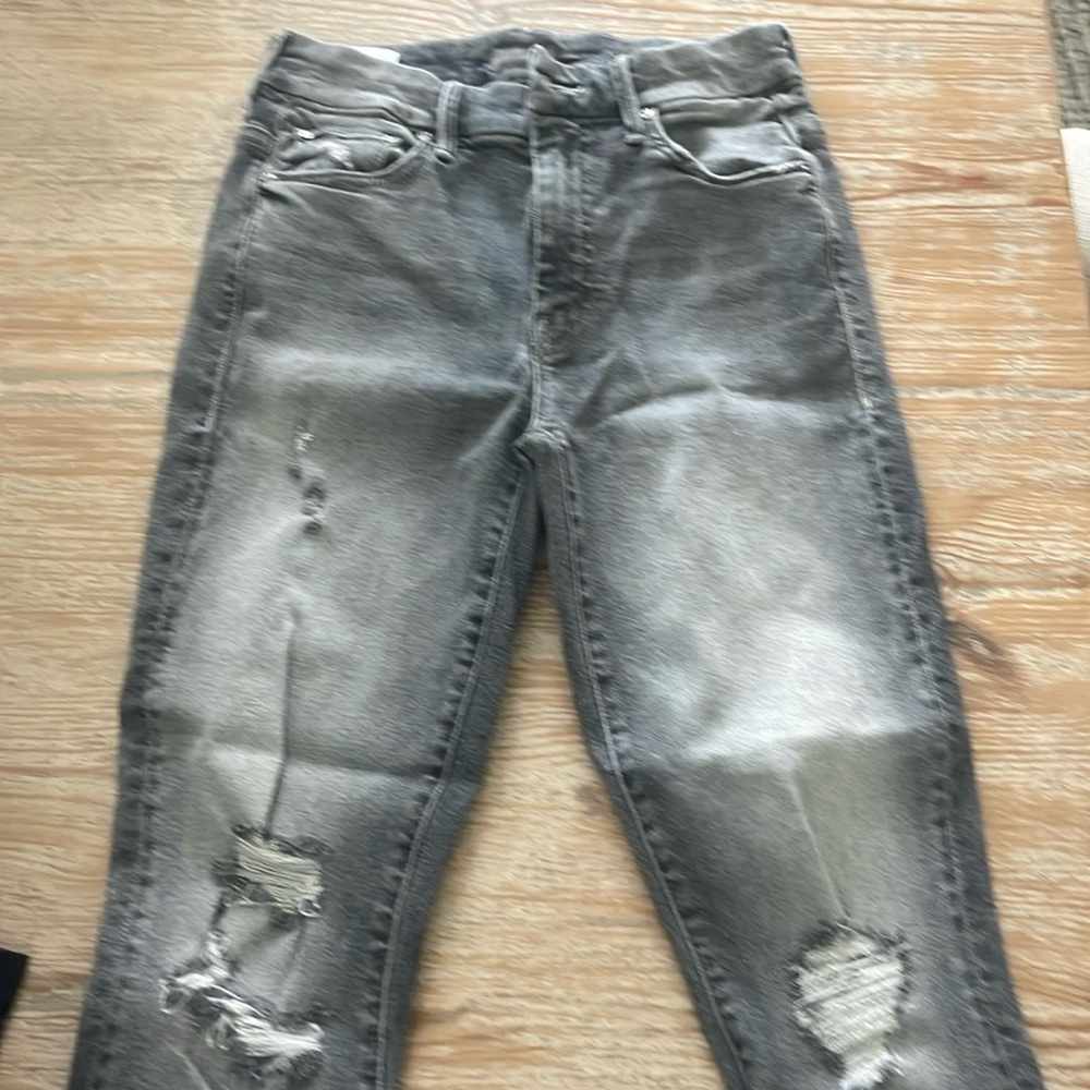 Mother high waist looker ankle chew